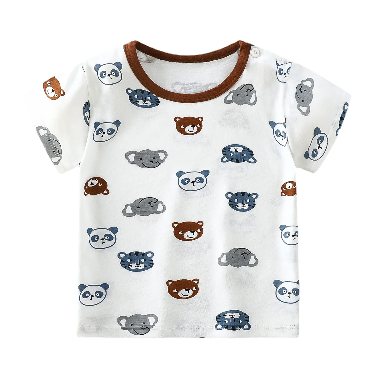 

Summer Fashion Unisex T-shirt Children Boys Short Sleeves Tees Baby Kids Cotton Tops for Girls Clothes Kids Summer Clothes