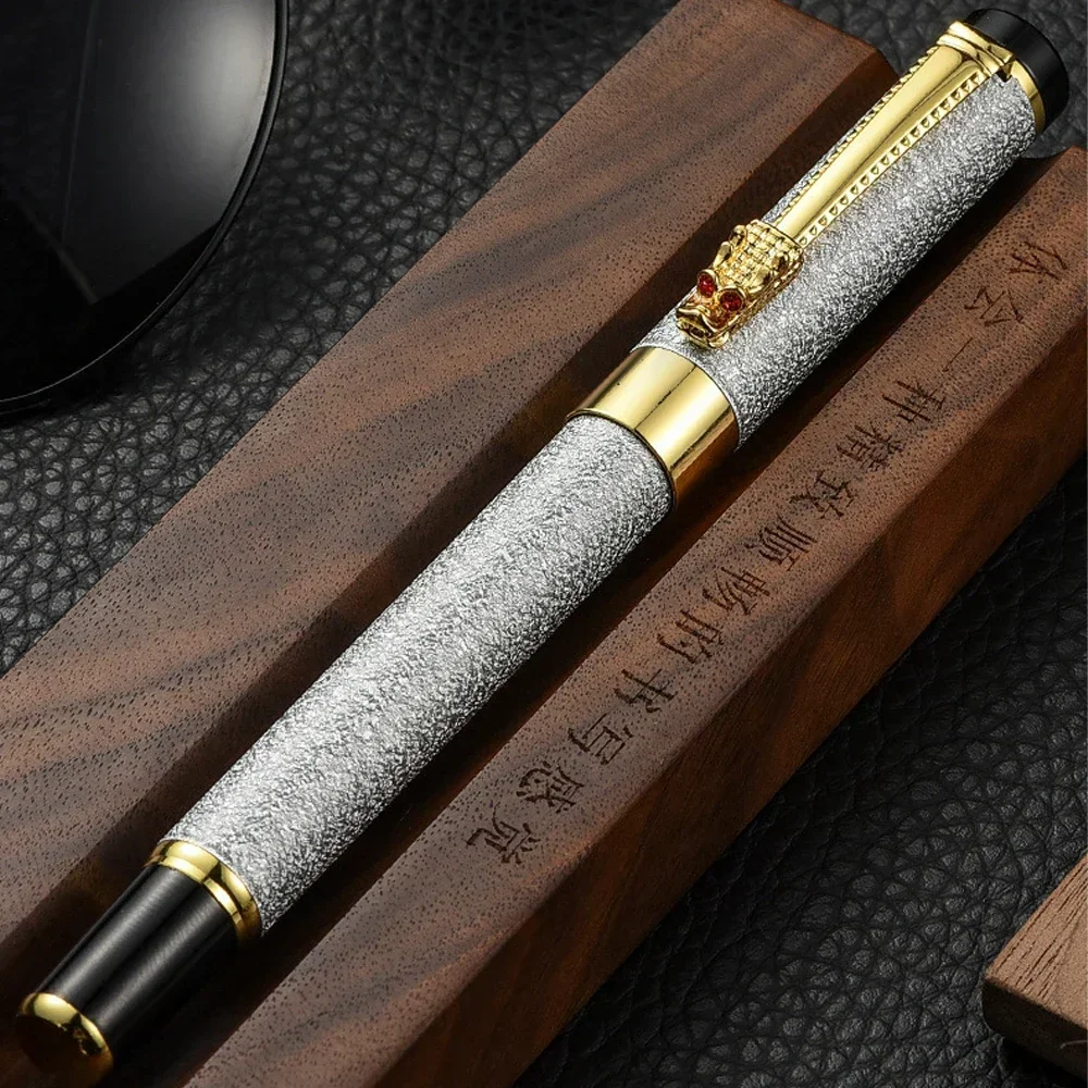 New Style High-end Metal Signature Fountain Pen Primary Student Graduation Gift Pens Business Office Writing Supplies Stationery 6