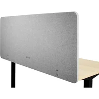 Clamp-on 60 x 24 inch Privacy Panel, Sound Absorbing Cubicle Desk Divider, Acoustic Partition, Gray, PP-1-V060G 1