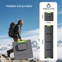 ​ ​ Panneau solaire pliable 400W, cellules MONO256, 43.84V Voc, 36.19V Vmp, efficacité 23%, surface ETFE, étanche IP67, MC4/XT60/DC 5