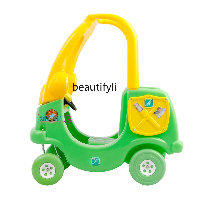 Patrol car, stroller, toddler, kindergarten toys, walking trolley