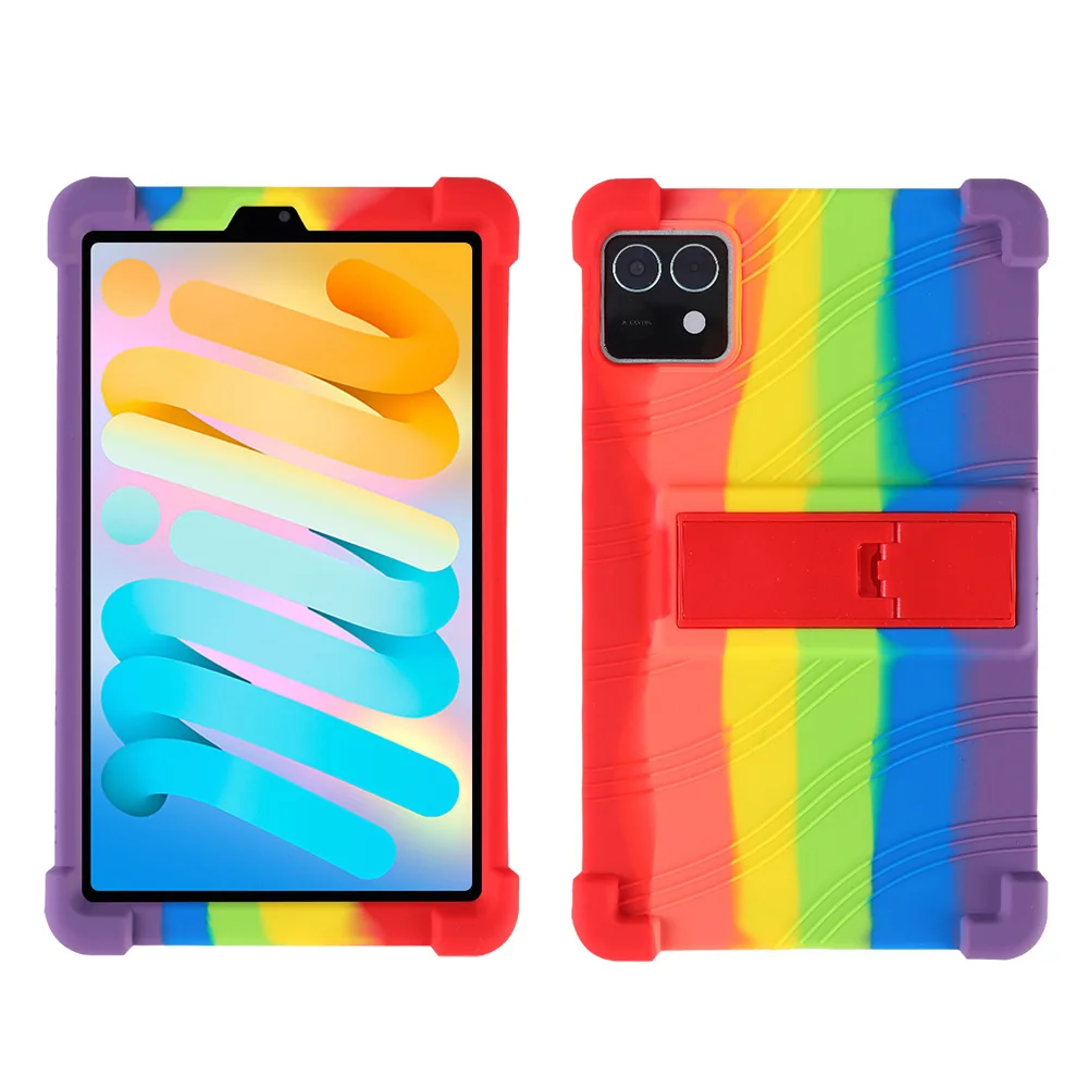 Durable Shockproof Tablet Case with Rear Kickstand and Soft Silicone Protection