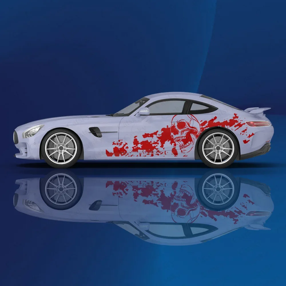 

Виниловая наклейка с рисунком черепа и костей для автомобиля