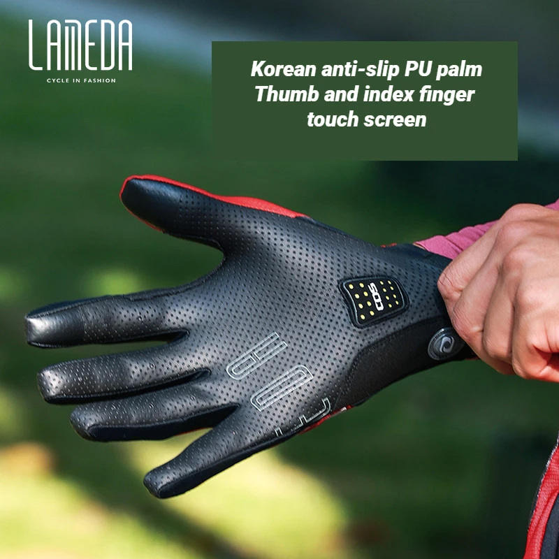 Lameda Cycling Full Gloves Damping Men's Cycling Gloves Touch Screen Gloves For The Gym Gym Gloves Woman Bicycle Accessories 4