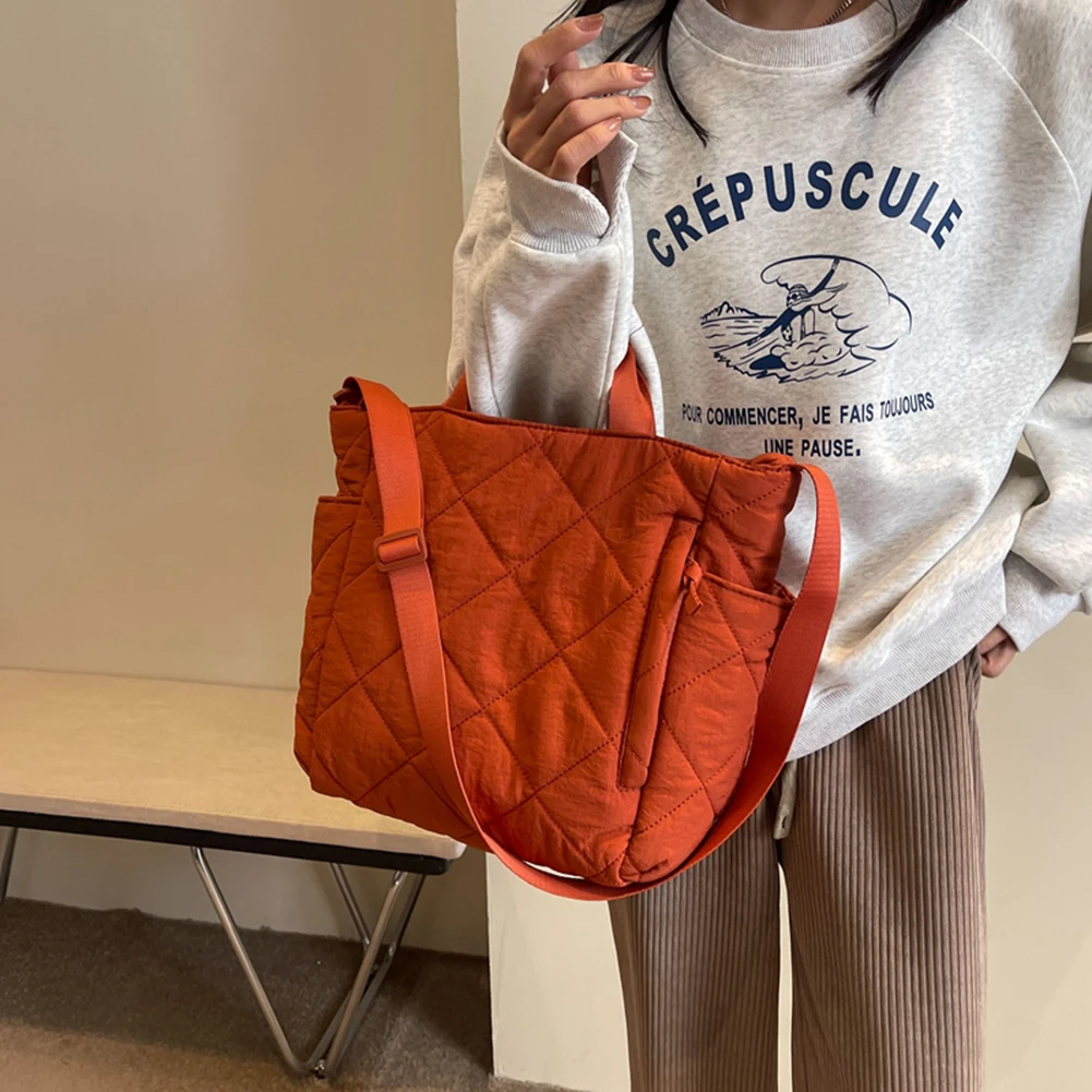 Women Puffer Hobo Handbag Large Capacity Fluffy Crossbody Bag Soft Padded Shoulder Bag Satchel Travel Bag Winter Shopper Bag