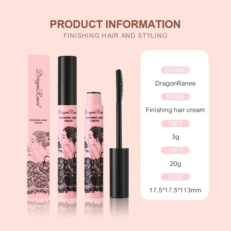 Broken Hair Finishing Hair Wax Stick Gel Cream Styling Hairs Frizz Fixed Children Men And Women Hair Styling Brush Mascara 4