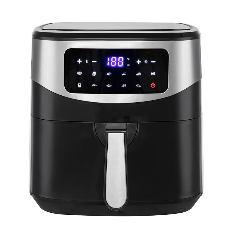 

Бытовая Бездымная духовка 8L, 220 В/1600 Вт, для цыплят, картофеля фри, пиццы, без запаха, фритюрница, Электрический Фритюрница