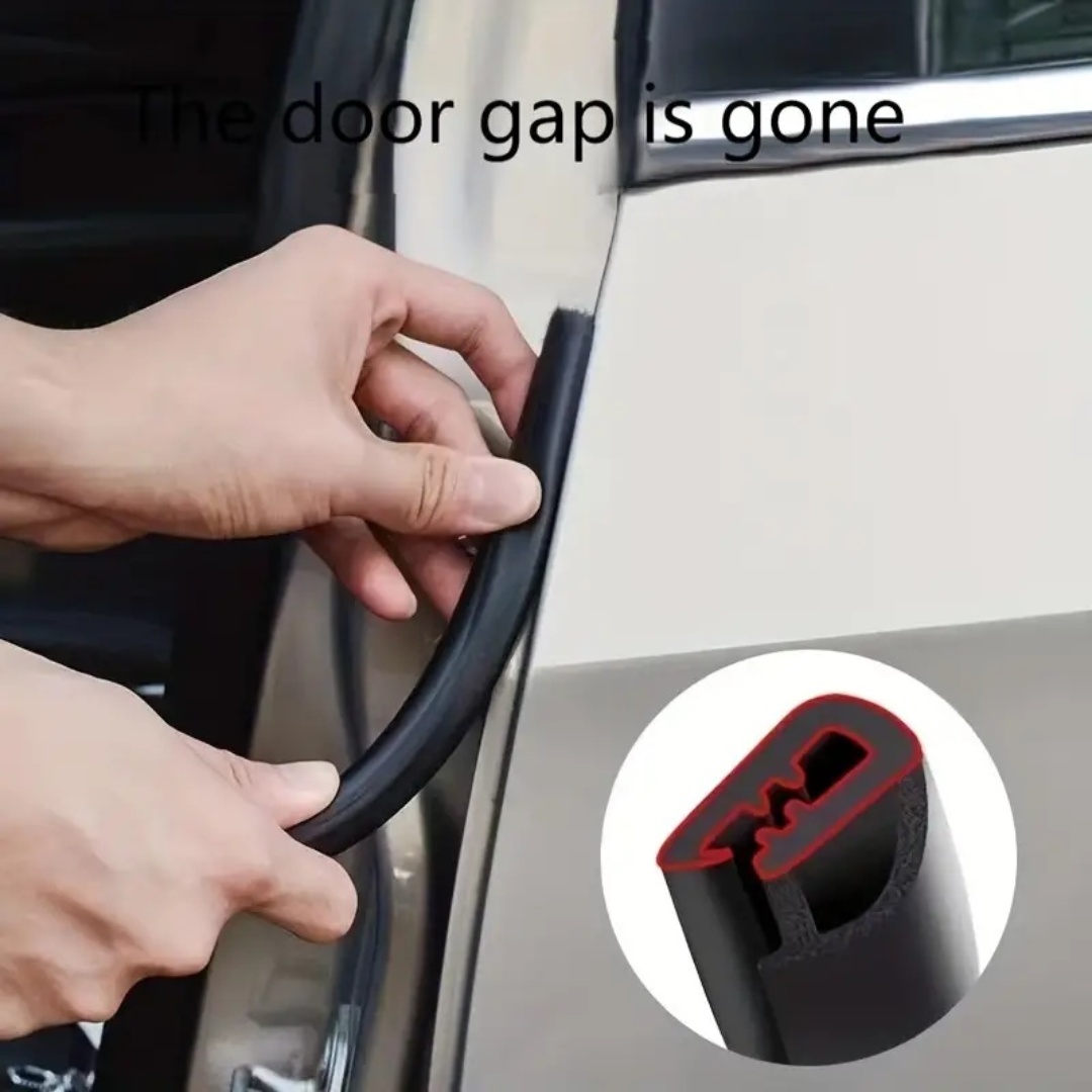 2pcs Car Door Edge Seal Strip B Pillar Car Rubber Weatherstrip Sound Insulation Sealing Strips Anti-Scratch Protector