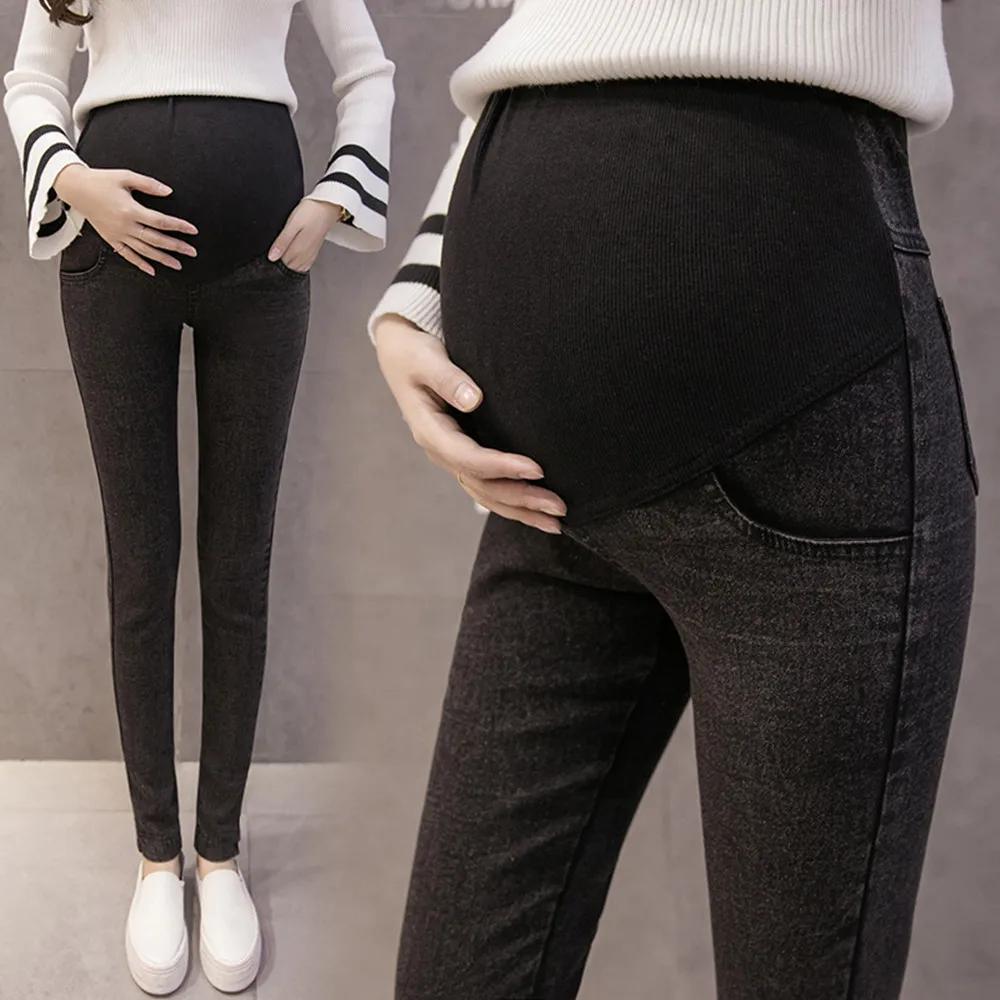 

Maternity Pants Jeans Pants Adjustable Waist Slim Pregnant Women Pregnancy Denim Clothes Ropa Mujer Embarazada Premama Enceinte