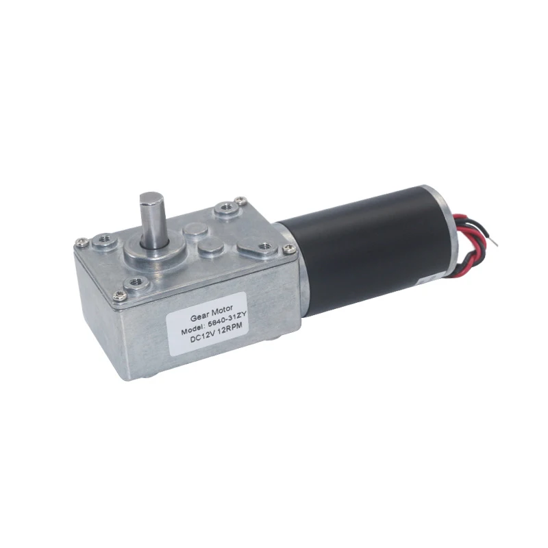 5840-31zy 금속 올기어 모터 12V 24V 12470RPM 70kg·cm 고토크 고출력 웜 기어 모터 감속 CW/CCW 조정 가능한 RPM