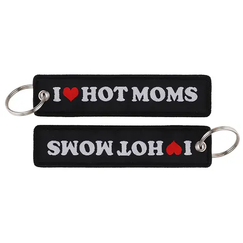 1pcs Computer Pop-up Window Quotes Embroidered Keys Tag Keychains For Motorcycles Backpack Fashion Key Ring Accessories Gifts - Image 36