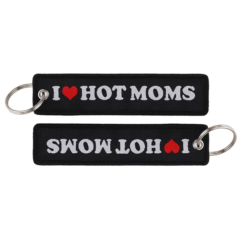 1pcs Computer Pop-up Window Quotes Embroidered Keys Tag Keychains For Motorcycles Backpack Fashion Key Ring Accessories Gifts - Image 36