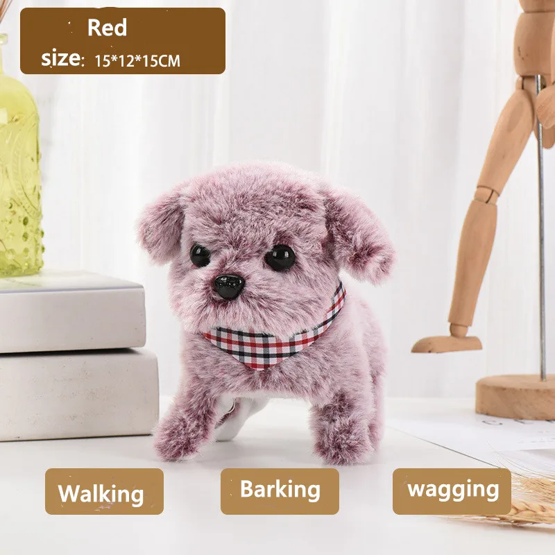 Yeni elektronik yürüyüş peluş renkli köpek Peg havlayan Mimicry interaktif  çocuklar oyuncak çocuk çocuk yılbaşı hediyeleri çocuklar için - AliExpress