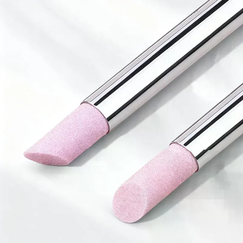 1/2Pcs Quartz Stone Nail File Rods Cuticle Dead Skin Remover Pen Lightweight Portable Manicure Tools