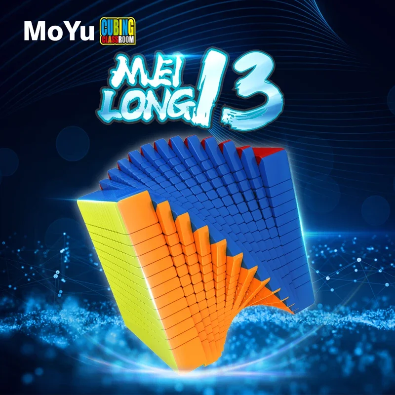 Moyu Meilong 13x13 Magic Speed Cube Stickerless Professional Fidget Toys MFJS Meilong 13 Cubo Magico Puzzle