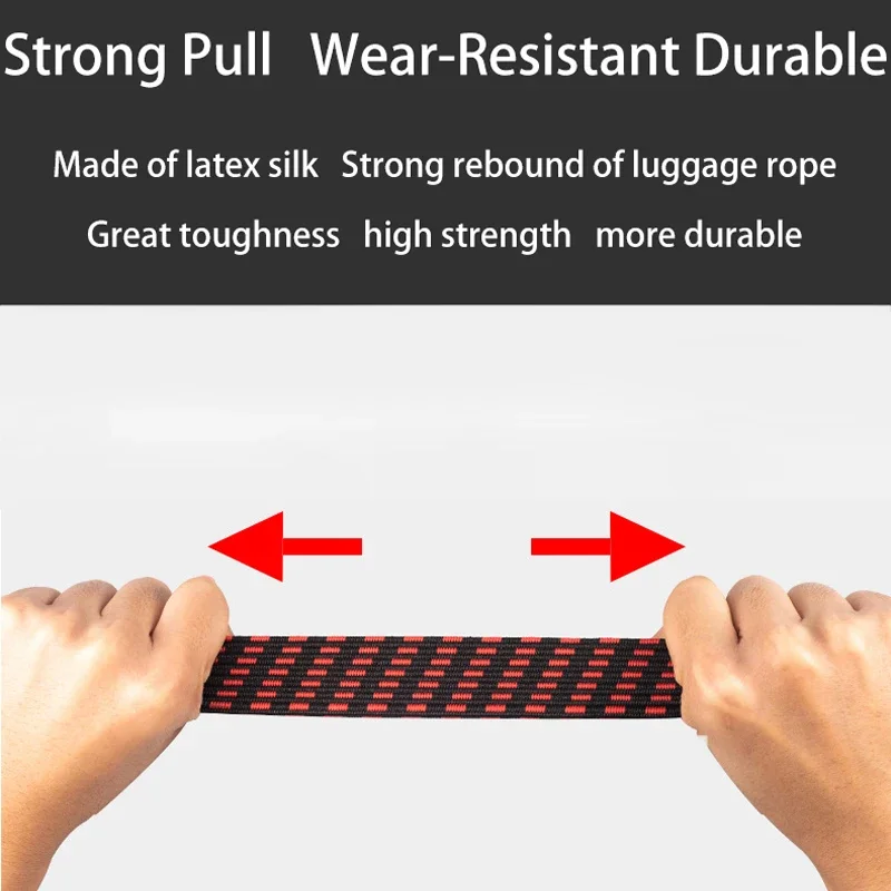 Elastics Rubber Luggage Rope Cord Hooks Bikes Rope Tie Luggage Roof Rack Strap Fixed Band Hook Bicycle Motorcycle Accessories