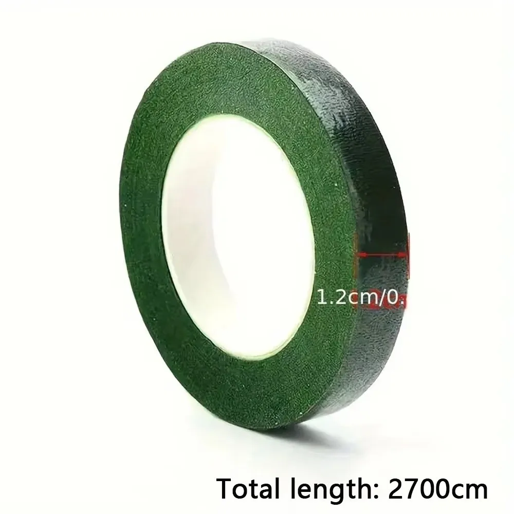 새로운 DIY 꽃무늬 종이 테이프 다기능 자가 접착 부케 줄기 테이프 공예 꽃 장식 테이프