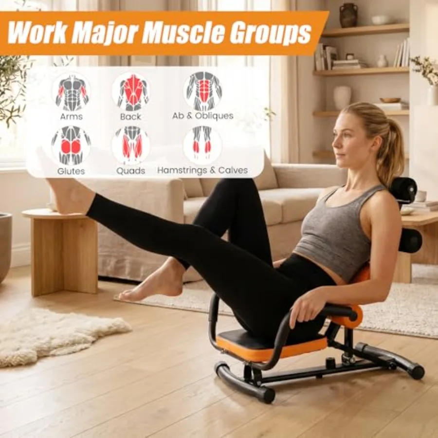 Adjustable Ab Trainer Sit-Up Machine 4