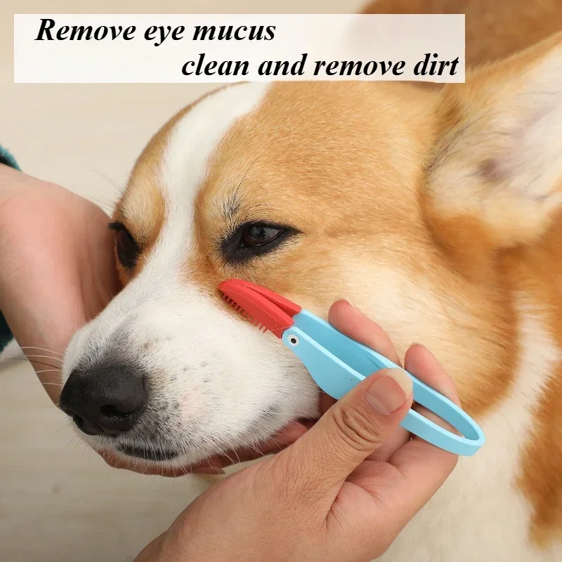 1pc Pet Tear Stain Brush, Cat Dog Eye Cleaner Brush, Eye Cleaning Clip,Dog Accessories,Cat Accessories Pet Products