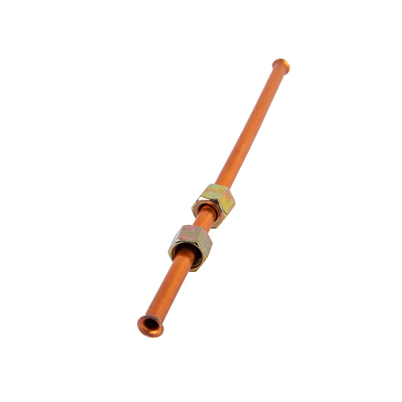 1PC High Quality G1/8 200mm Hex Nut Air Compressor Copper Exhaust Tube Replacement Hex Nut Copper Air Pipe Oil Pump Parts