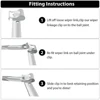 Universal Windscreen Wiper Linkage Corrosion Preventive Motor Rods Repair Clip Tool Free Installation Rods Arms for Vehicle 3