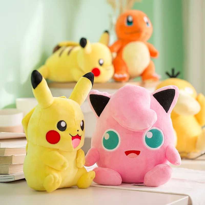 Juguetes de peluche de Pokémon originales, muñeco de Anime de Pikachu, Charizard, Bulbasaur, Jenny, Tortuga, regalo de cumpleaños y Navidad para niños