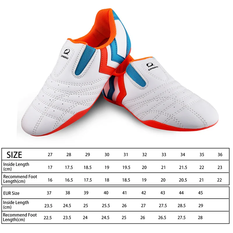 Chinese Wushu Shoes Tai Chi Shoes PU Leather Kungfu Taiji Practice for Men/Women Taekwondo Sport Sneaker Tae Kwon Do