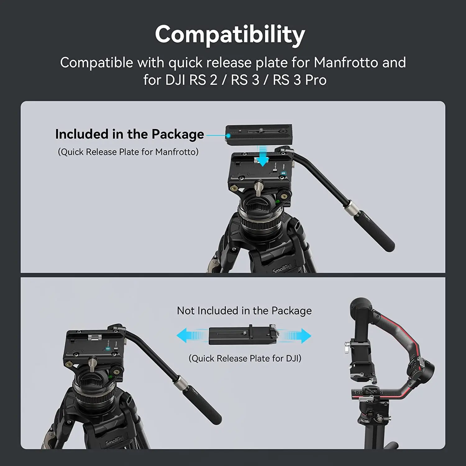 DH10 Heavy Duty Tripod Fluid Video Head with Flat Base Adjustable Handle for Ma