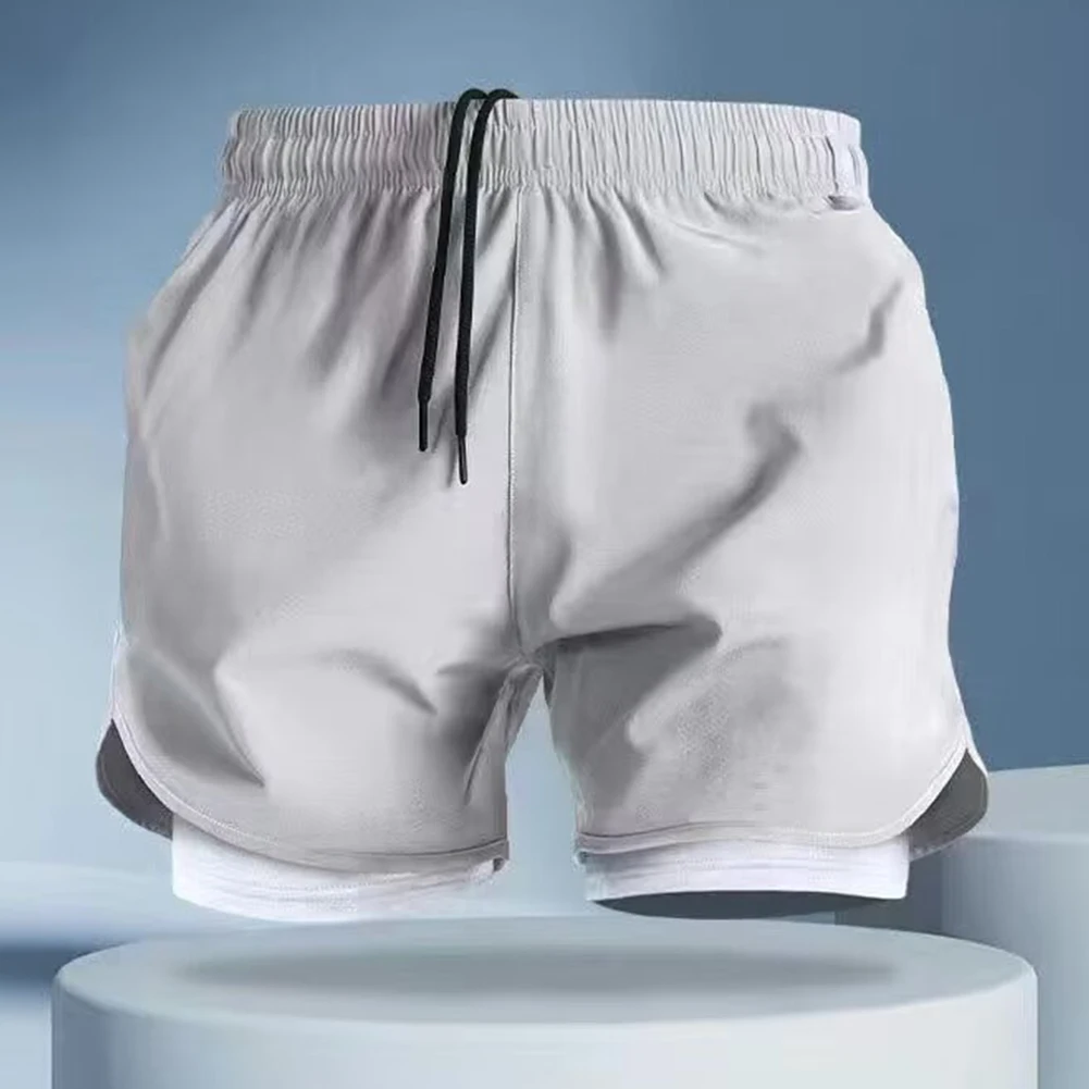 Breathable 2 In 1 Sportwear XL Breathable Running Shorts For Casual Use Polyester Spandex Fabric Regular Length 8 Sf9796722151e4ed596f37595a43d6d75N