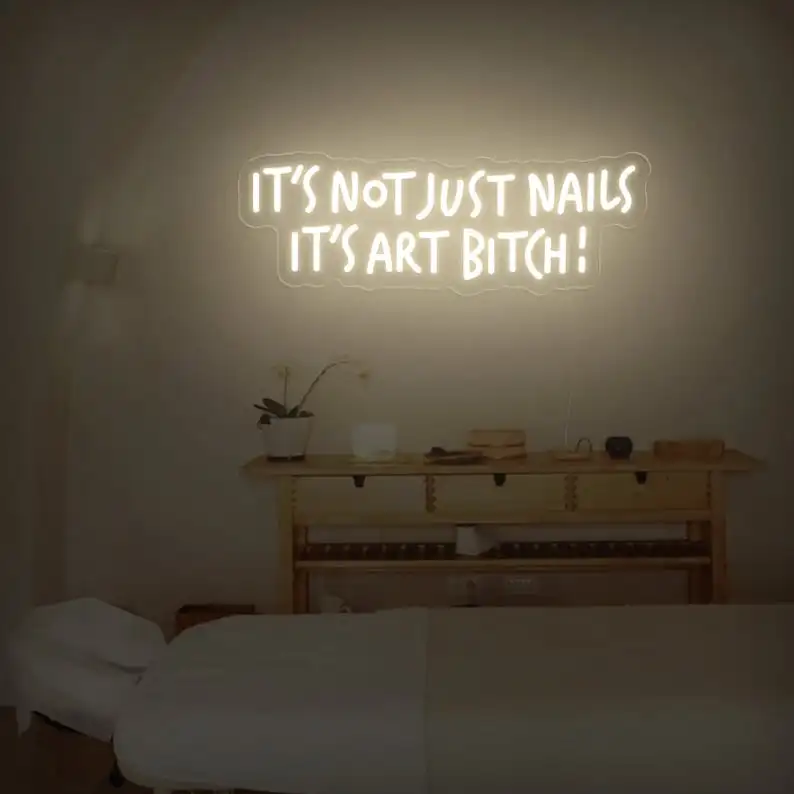 

Это не просто ногти, это неоновая вывеска, декор для стен ногтевого клуба, логотип для маникюрного салона, настенный знак для ногтей, светящийся деловой знак