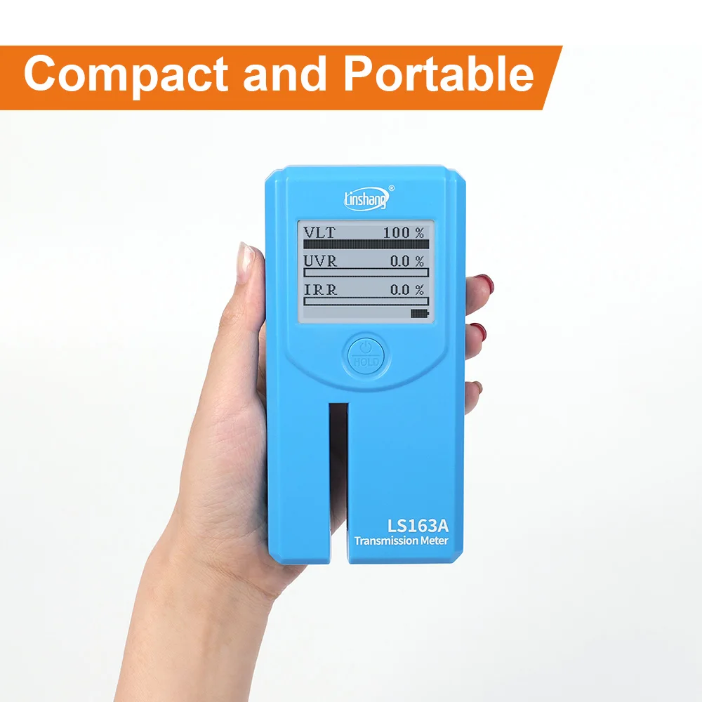 Solar Film Transmission Meter Window Tint Meter Solar Film Tester 3 in 1 Transmission Meter Car Tint Uv Ir Vlt Transmission for Window Film LS163 LS163A