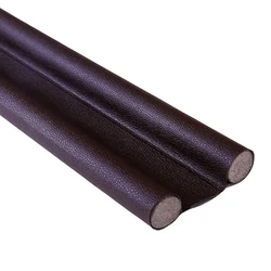 Premium Leather Door Seal Strip - Wind & Dust - Proof Insulating Barrier (Dark Brown)