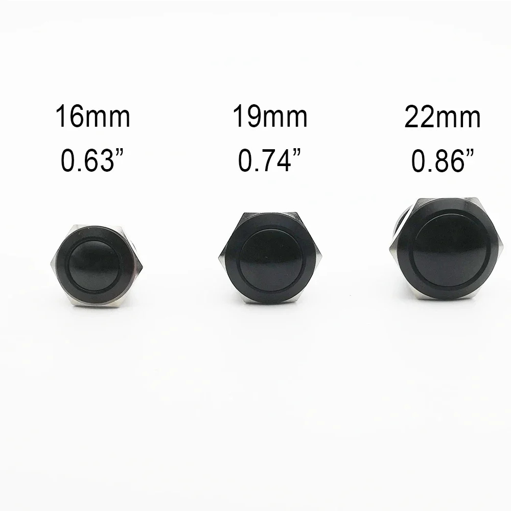 22mm Interruttore A Pulsante In Metallo Impermeabile LED - Foto 13