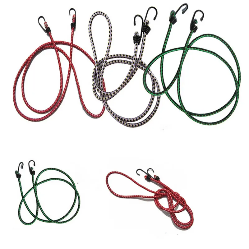 Description Picture 2 of item1pc 1.5m Stretch Elastic Bungee Cord Hooks Brand Bikes Rope Tie Car Luggage Roof Rack Strap Hooks Bicycle Tied