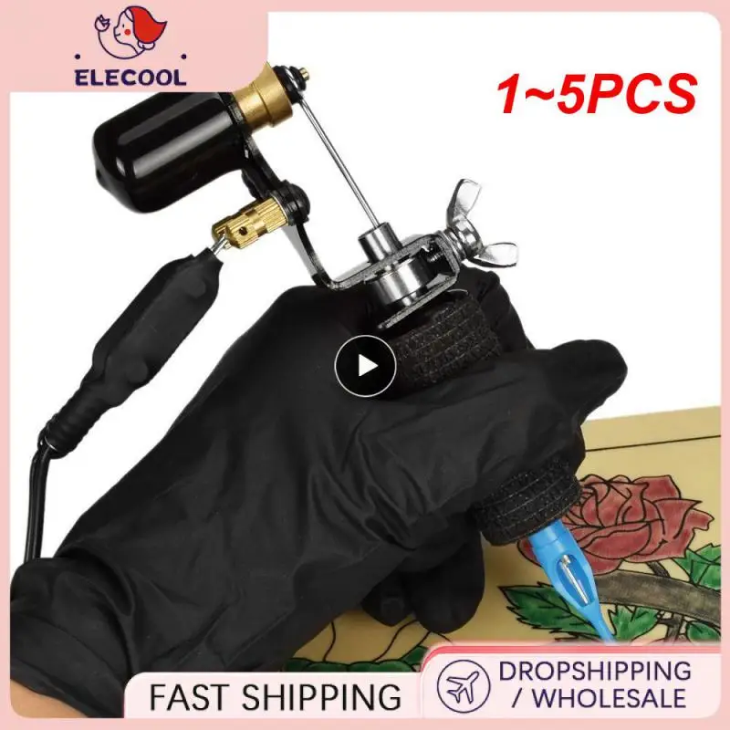 

1-5 шт. вращающаяся тату-машинка, профессиональный тату-пистолет, для тела, перманентного макияжа, шейдер, подводка, моторные инструменты, аксессуары для макияжа и татуировок