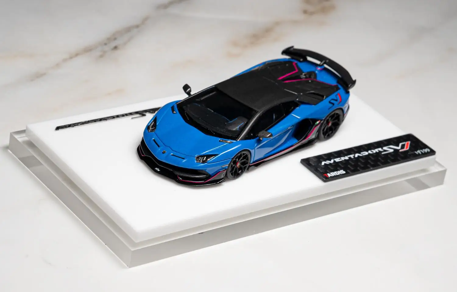 Tardis 1/64 ランボルギーニ　アヴェンタドールsv シルバー Tardis 1:64 AVENTADOR LP750-4SV Diecast Model Car Resin