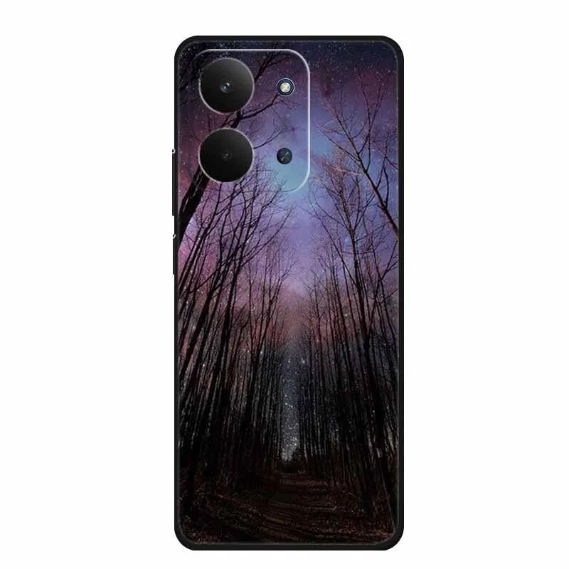 Sleek Black Silicone Soft TPU Phone Case - Protective Back Cover