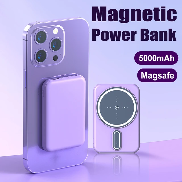 Batería externa magnética ultrafina de 5000 mAh