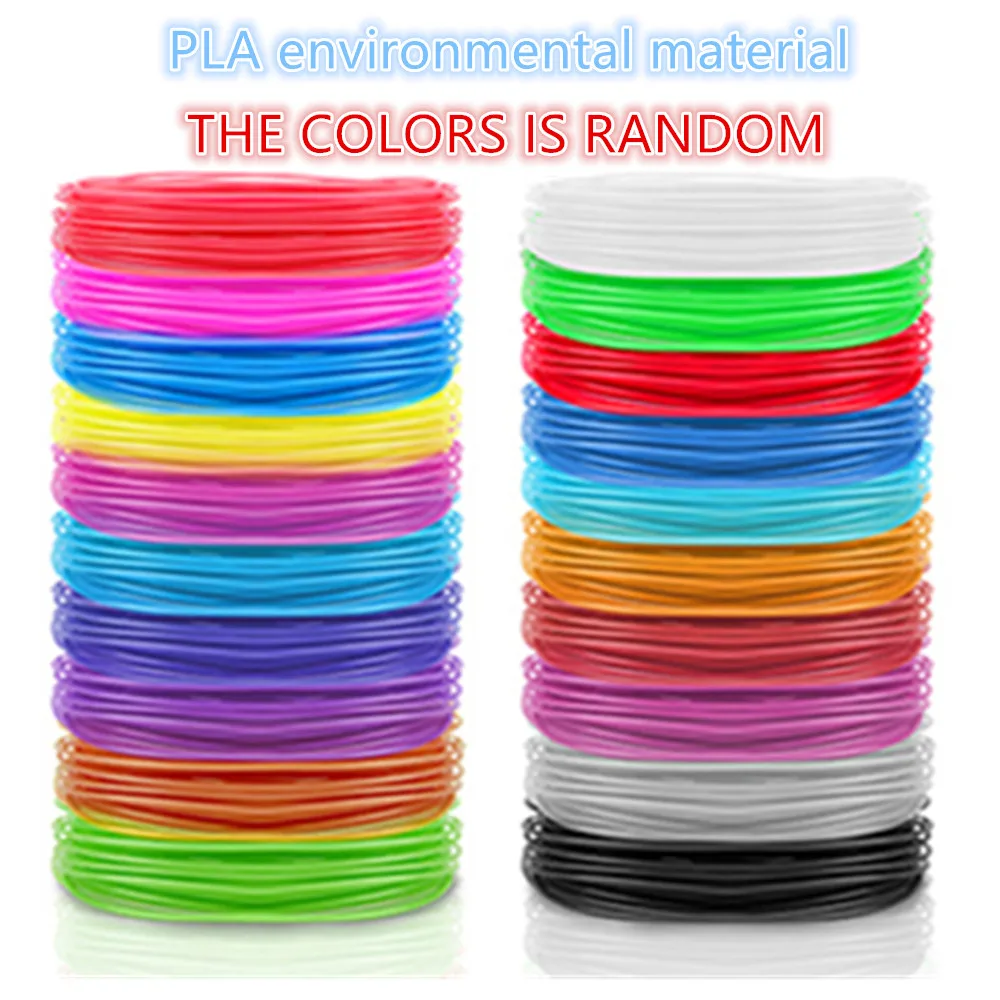 3D Pen Filament PLA Colored Odorless Safety Plastic Diameter 1.75mm for 3D Printing Pen Kids Birthday Creative Christmas Gift 3d printing pen filament