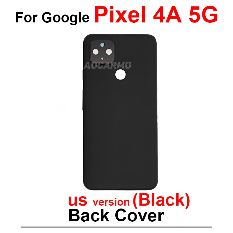 Google Pixel 4A 4G 5G 중간 프레임 + 후면 도어 배터리 뒷면 커버 LCD 디스플레이 브래킷 스티커 교체