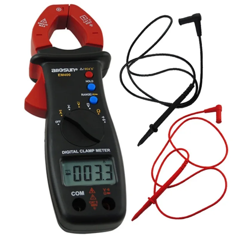 

Digital Clamp Meter Multimeter DC AC Voltage Current Diode Continuity Resistance Tester DCA ACA