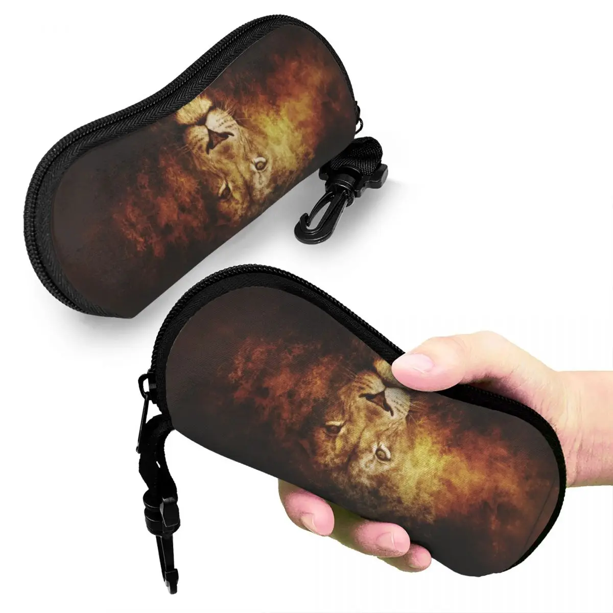 Lion Of Judah Jesus Shell Eyeglasses Protector Cases Fashion Sunglass Case Christian Faith Judah Glasses Pouch