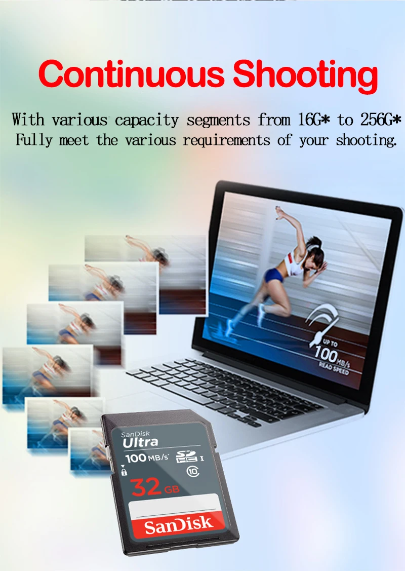 SanDisk Ultra SD ޸ ī sdhc Class 10 32GB 16GB 100 ްƮ/ U1 Ǯ HD ī޶   ÷ SD ī C10  
