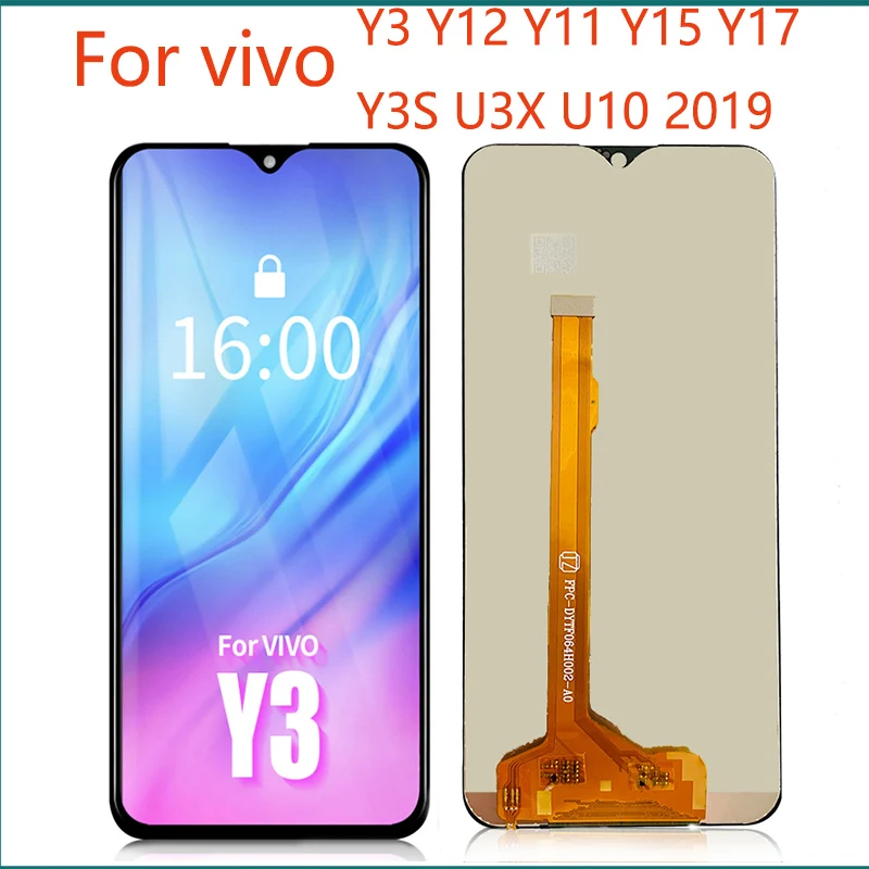 

ЖК-дисплей с сенсорным экраном и дигитайзером в сборе для Vivo Y11 Y12 Y15 Y17 Y3 дисплей для Vivo Y11 2019