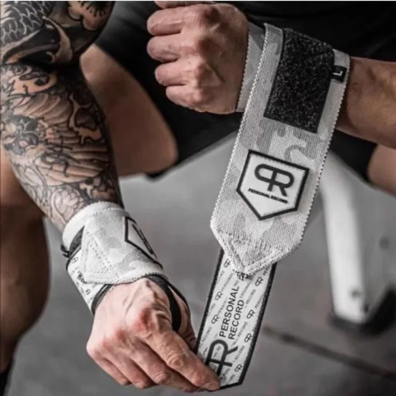 PR Fitness Wristband Weightlifting Wrist Support Gym Elastic Brace