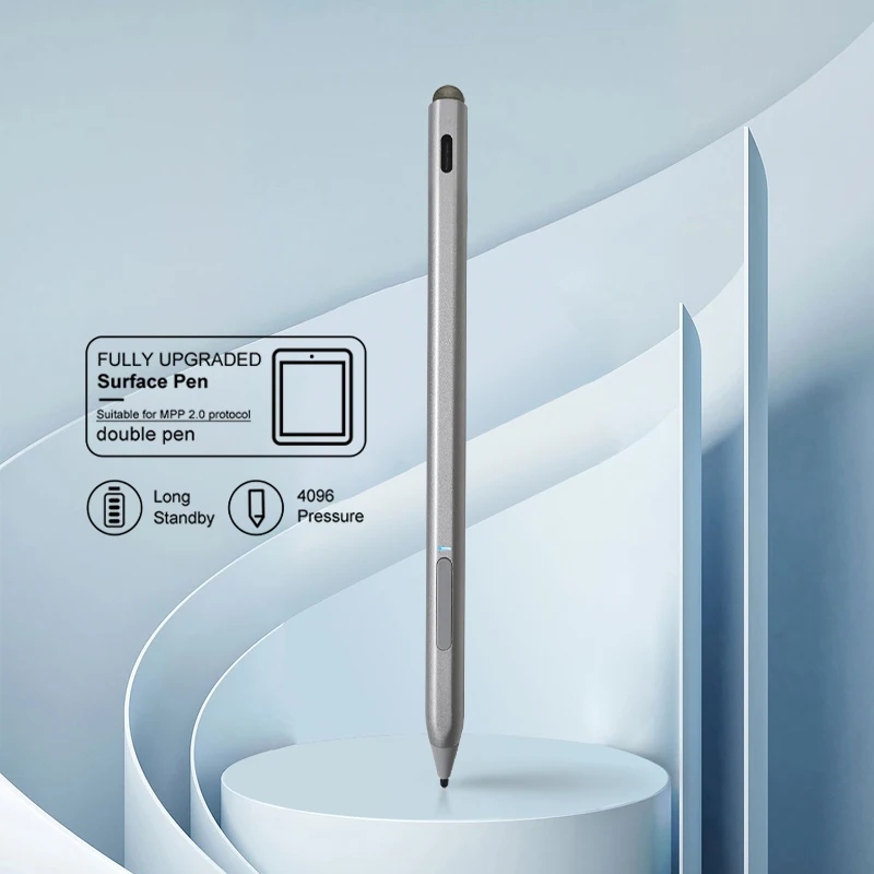 Penna touch per Lenovo Tab 2 3 4 8 10 Plus Pro M10 P10 P11 P8 E7 E8 E10 Yoga Book 10.1' Tablet 4096 Sensibilità alla pressione Penna Attiva Stylus Style Pen (Nero
