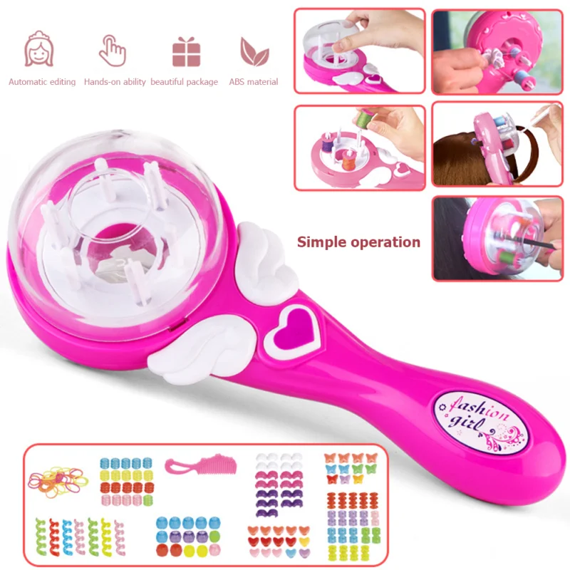 Girls Electric Automatic Hair Braid DIY Stylish Braiding Hairstyle Tool Twist Braider Machine Weave Roller Pretend Kids Toys 3 Girls Electric Automatic Hair Braid DIY Stylish Braiding Hairstyle Tool Twist Braider Machine Weave Roller Pretend Kids Toys 3