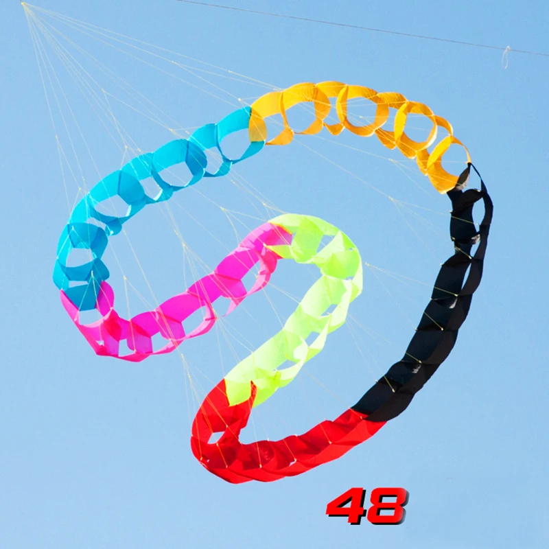 

free shipping 96 circles holes pendant kite windsocks outdoor toy sports kite flying wind kite children pipa voadora fishing fun