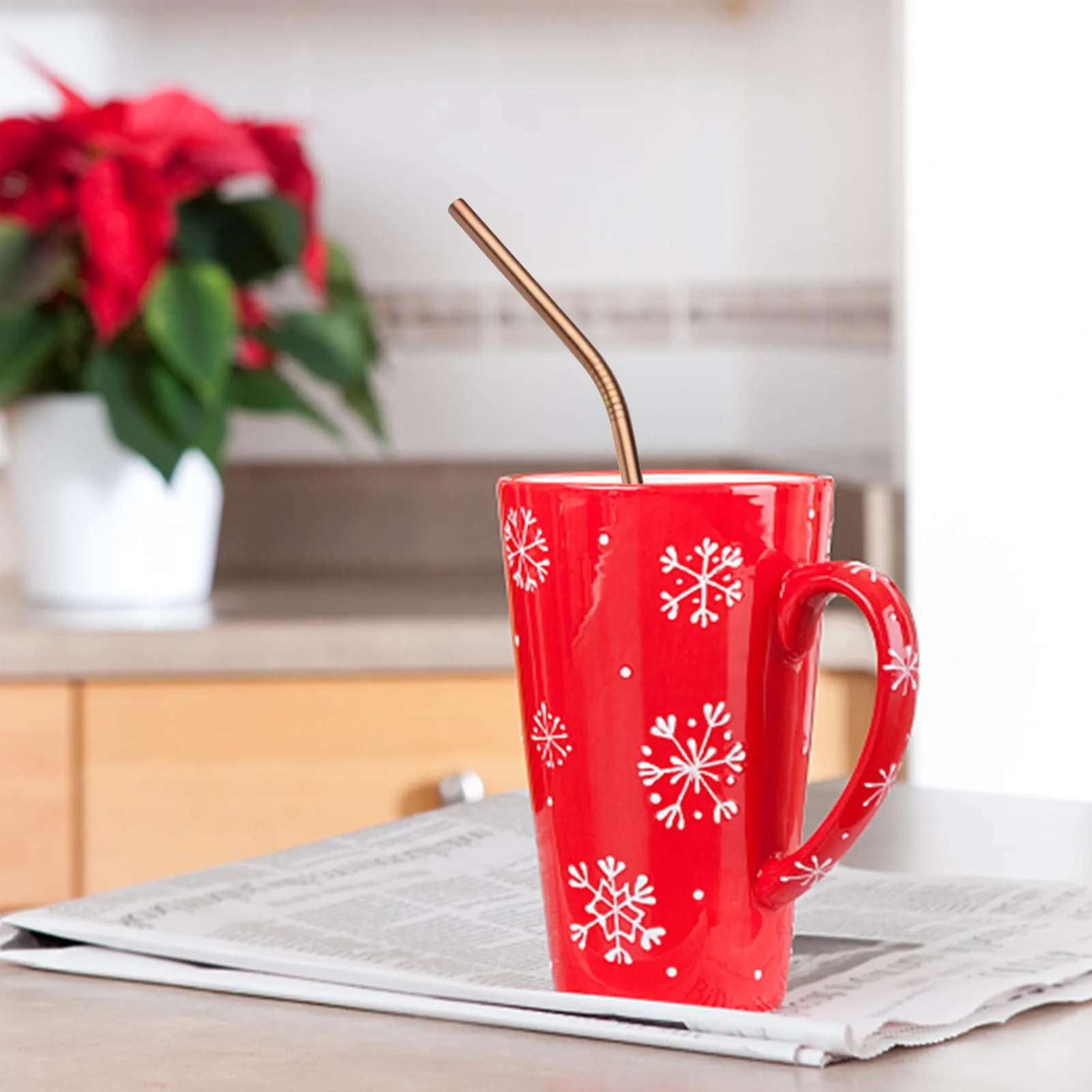 Reusable Metal Straws For 20oz 5 Colors Stainless Steel Straw Long Metal Straws Kids Tumblers Frozen Drinks Milkshakes