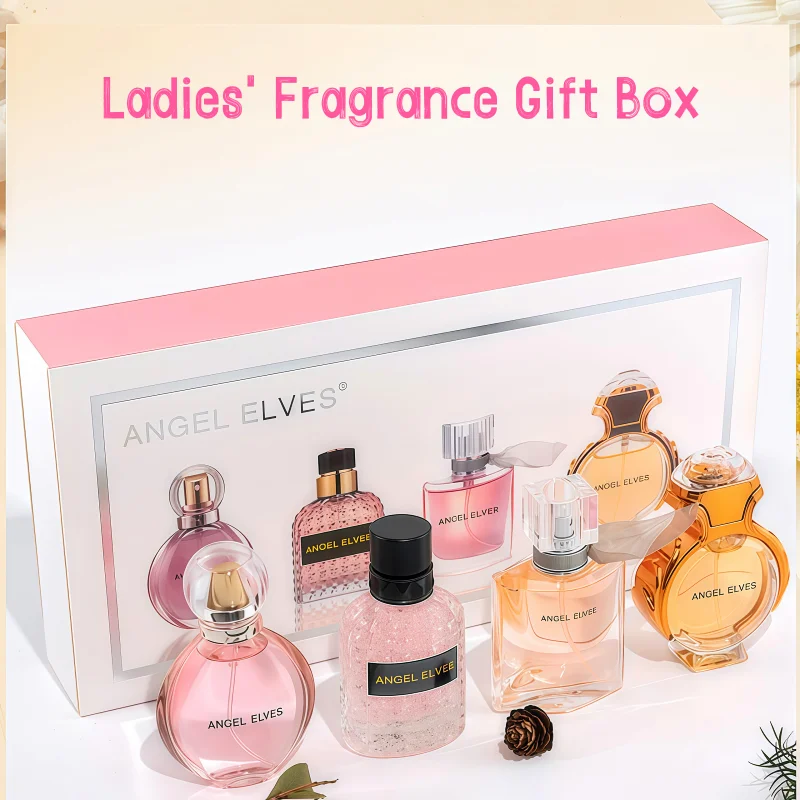 4 x 30 ml Damenparfüm-Set in Geschenkbox, lang anhaltender, blumiger Duft mit Rosennoten, Eau de Parfum, hochwertiges Parfüm_voghion.com